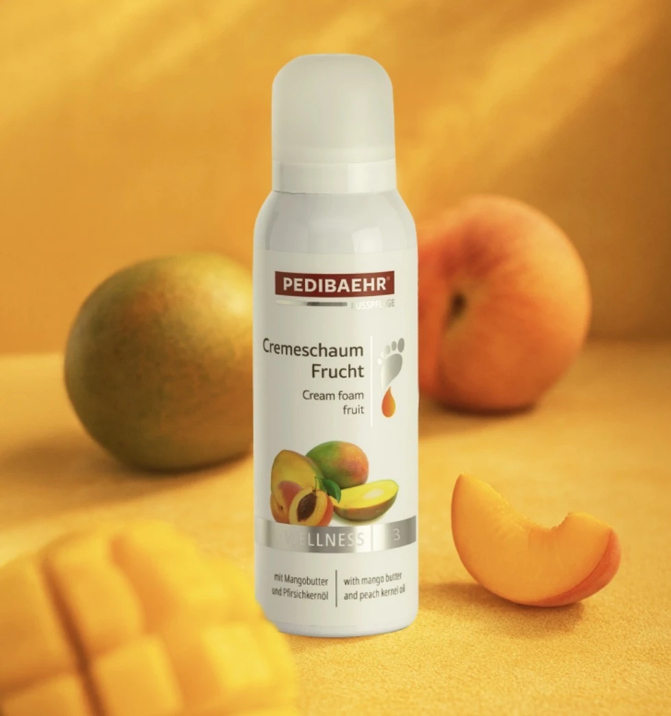 PEDIBAEHR. Cremeschaum Frucht, 125 ml